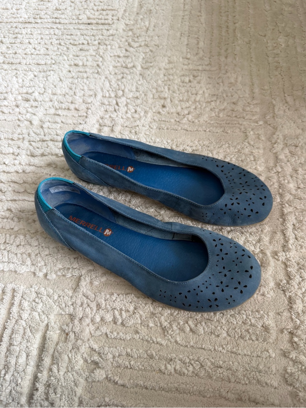 Merrell Women's Tahoe Blue Suede Ballet Flats